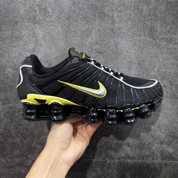Nike Shox Tl Series Black And Yellow Athletic Shoes